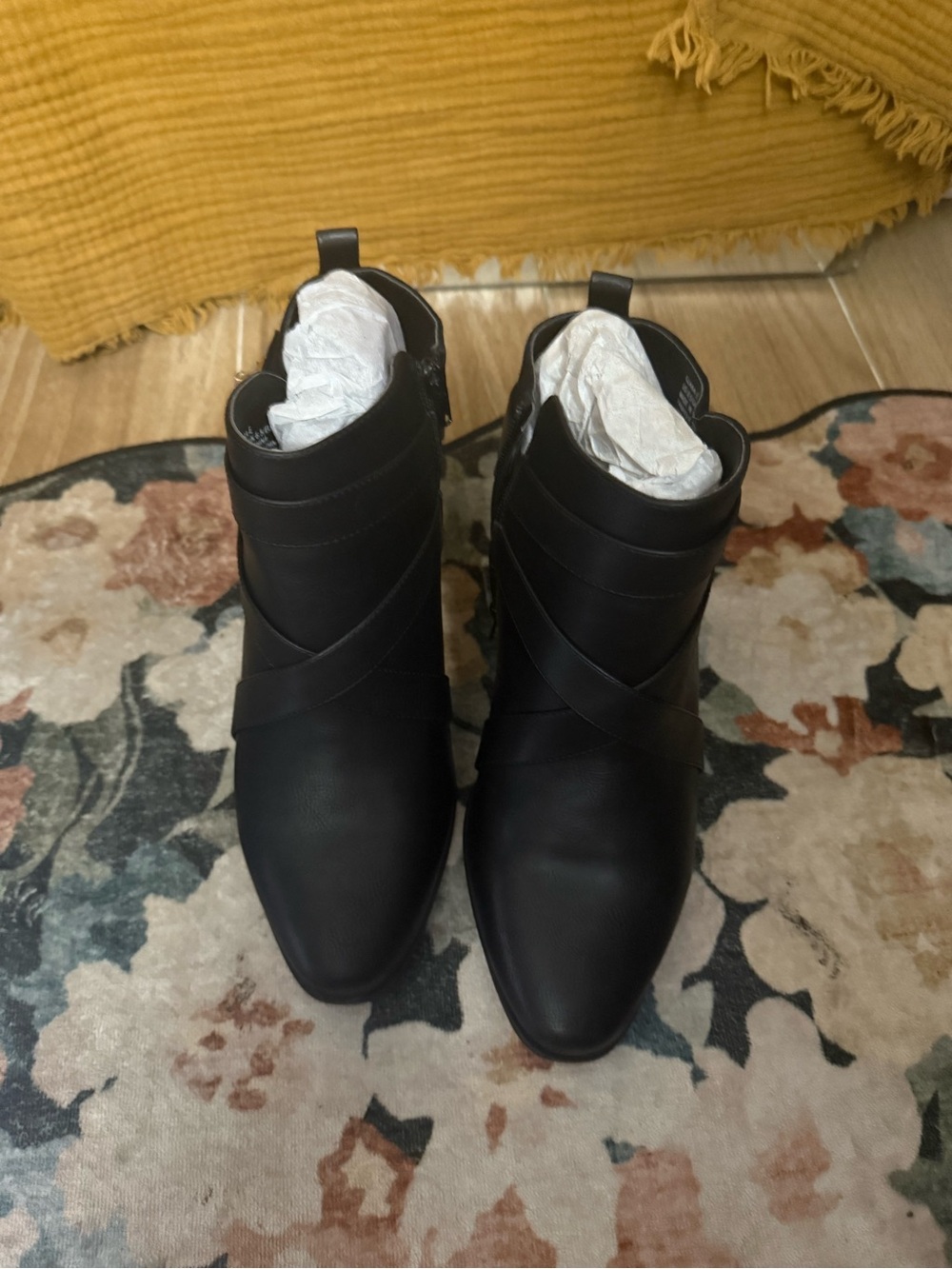 JustFab Black Ankle Booties - Picture 6 of 7